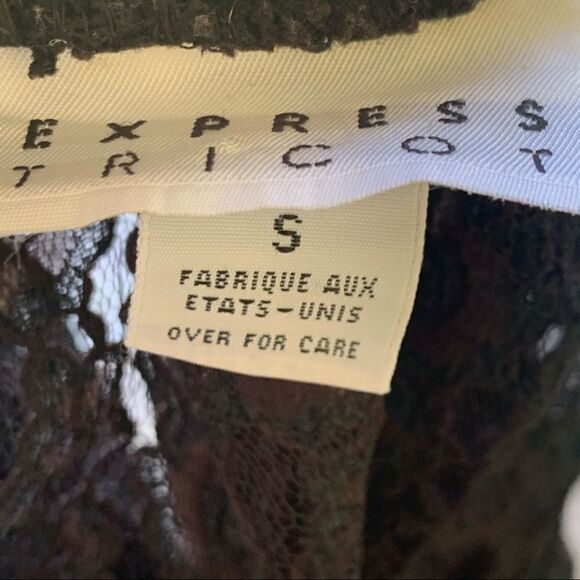 Vintage Express sheer lace pull on maxi skirt - Picture 3 of 6